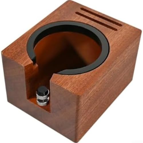 Kaffee-Tamping-Station mit tiefer Spüle für 51 mm/53 mm/54 mm/58 mm Espressomaschinen, Holz-Kaffeestampfer und Werkzeughalter für Baristas zu Hause (Pressesitz) von Todikaper