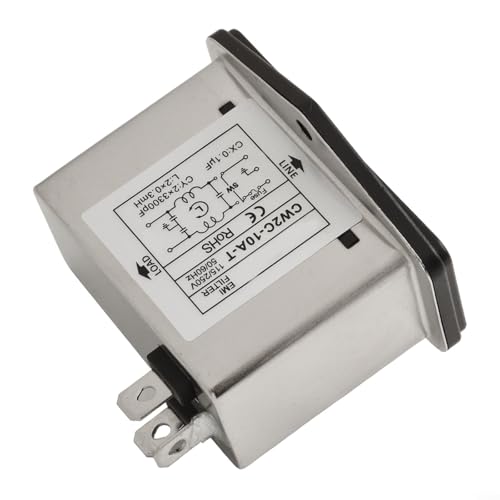 Netzfilter mit IEC-Buchse CW2B-T CW2C-T mit Sicherheitsschalter 3A 6A 10A FÜR EMI-Filter für Kommunikationsgeräte (CW2C-10A-T) von Todikaper