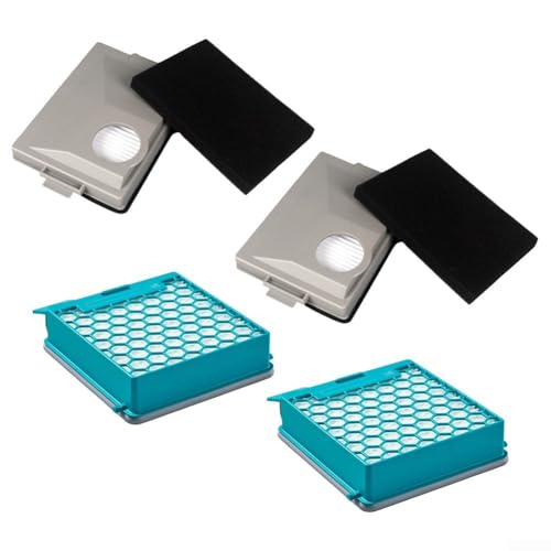 Kohlefilter für Miele Staubsauger, für Miele Boost CX1 und Blizzard CX1 Modelle, Ersatzteil 11639240 SF-HY 60 (2 Sets) von Todikaper