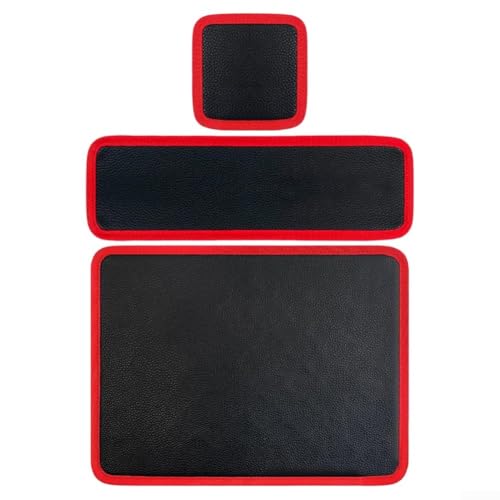 Magnetischer Werkzeughalter Organizer Matte Tablett Zubehör für Autoreparatur Werkstatt Aufbewahrung 3 Größen Rot Schwarz (3 Stück) von Todikaper
