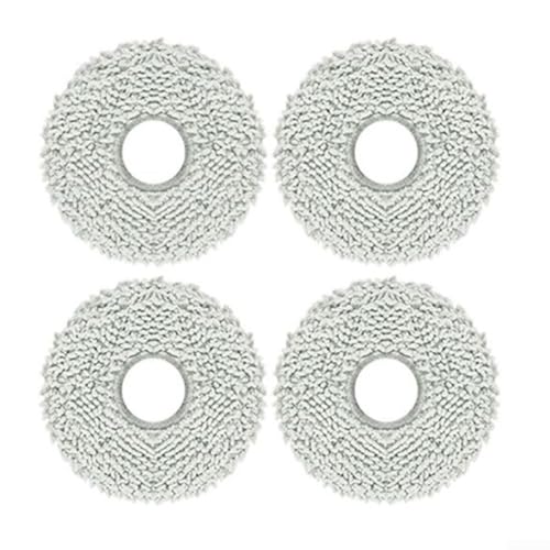 Mikrofaser-Wischtuch-Set, kompatibel mit Kärcher RCV 5 Plus Smart Sweeping Mopping Roboter, 4/10 Stück, grau (4 Stück) von Todikaper