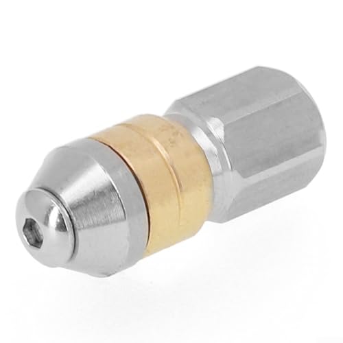 Rotierende Rohrreinigungsdüse 1/8 Zoll IG für Hochdruckreiniger Edelstahl 3 rotierende Balken Sprühdüse von Todikaper