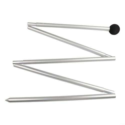 Verstellbare Aluminium-Stütze für Strand, Zelt, Stützstange, Camping, Unterschlupf, Planenstange, 4–5 Abschnitte, tragbar, leicht, faltbar, Outdoor, Festival, 160 cm - 200 cm (2 m spitze Spitze) von Todikaper