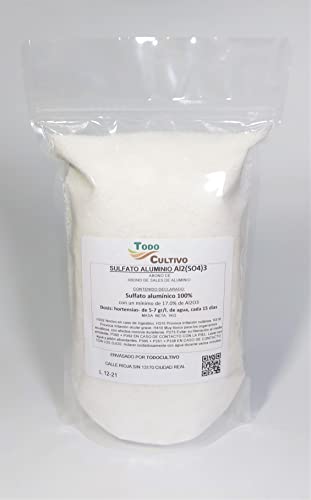 Reines Aluminiumsulfat Al2(SO4)3 oder Aluminiumsulfat oder Aluminiumsulfat 1 kg von Todo Cultivo