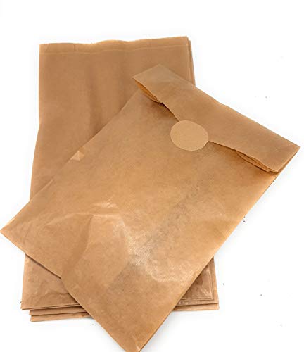 125 große Papiertüten/Kraftpapiertüten mit selbstklebendem Etikett/Ideal für Sandwiches, Gebäck/Widerstandsfähige Kraftpapiertüten/Maße: 23x39 cm 125 große Papiertüten/Kraftpapiertüten mit selbstklebendem Etikett/Ideal für Sandwiches, Gebäck/Widerstandsfähige Kraftpapiertüten/Maße: 23x39 cm von TODOKRAFT