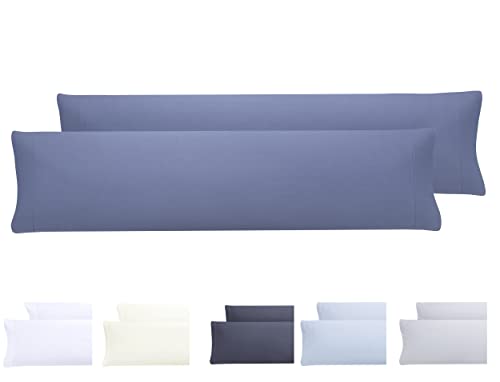 Todocama 2 Kissenbezüge, extra weiche Mikrofaser, hypoallergen, Set mit 2 Kissenbezügen, 120 x 40 cm, Graublau Todocama 2 Kissenbezüge, extra weiche Mikrofaser, hypoallergen, Set mit 2 Kissenbezügen, 120 x 40 cm, Graublau von Todocama