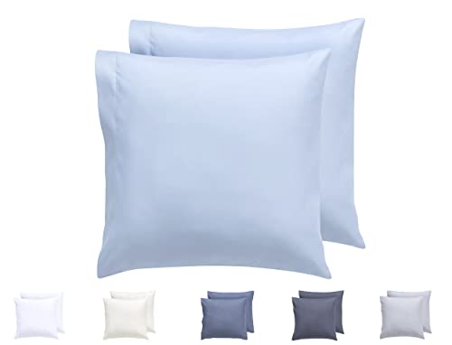 Todocama 2 Kissenbezüge, extra weiche Mikrofaser, hypoallergen, Set von 2-45 x 45 cm, Hellblau von Todocama