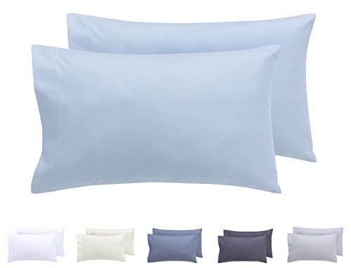 Todocama 2 Kissenbezüge, extra weiche Mikrofaser, hypoallergen, Set mit 2 Stück, 30 x 50 cm, Hellblau Todocama 2 Kissenbezüge, extra weiche Mikrofaser, hypoallergen, Set mit 2 Stück, 30 x 50 cm, Hellblau von Todocama
