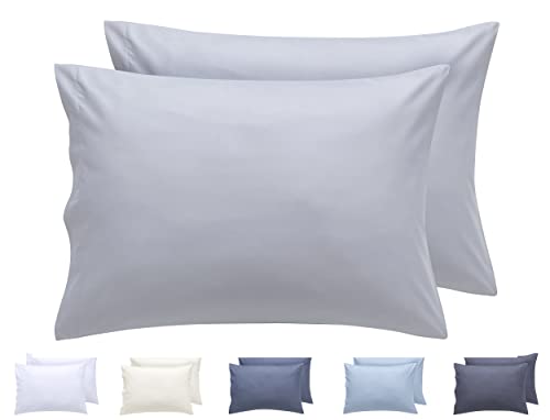 Todocama 2 Kissenbezüge, extra weich, hypoallergen, Set mit 2 Kissenbezügen, 50 x 70 cm, Hellgrau Todocama 2 Kissenbezüge, extra weich, hypoallergen, Set mit 2 Kissenbezügen, 50 x 70 cm, Hellgrau von Todocama