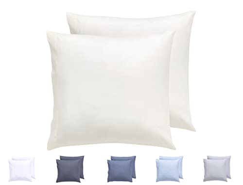 Todocama 2 Kissenbezüge, Mikrofaser, extra weich, hypoallergen, 2 Stück, 50 x 50 cm, Beige Todocama 2 Kissenbezüge, Mikrofaser, extra weich, hypoallergen, 2 Stück, 50 x 50 cm, Beige von Todocama