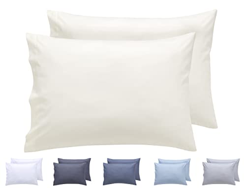 Todocama 2 Kissenbezüge, Mikrofaser, extra weich, hypoallergen, Set mit 2 Stück, 50 x 70 cm, Beige von Todocama