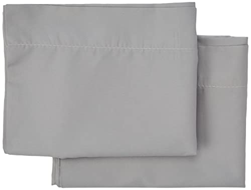 Todocama Set mit 2 Kissenbezügen, Mikrofaser, extra weich, hypoallergen, Set mit 2 Kissenbezügen, 120 x 40 cm, Hellgrau von Todocama