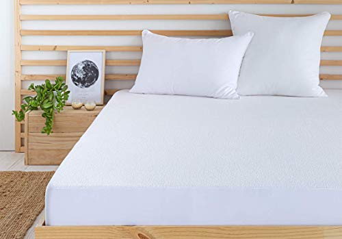 Todocama – Matratzenschoner, anpassbar, aus Frottee, wasserdicht, atmungsaktiv, für Bett von 150 x 190/200 cm von Todocama