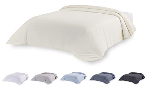 Todocama Bettbezug aus Mikrofaser für extra weiche Haptik. (Beige – Bett 135/140/150 cm – 220 x 220 cm). von Todocama