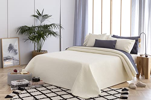 Todocama Feine Steppdecke mit Rautenmuster, für Frühling, Sommer, Herbst und Winter, 100% extra weiche Mikrofaser, Mehrzweck-Bettbezug von Todocama