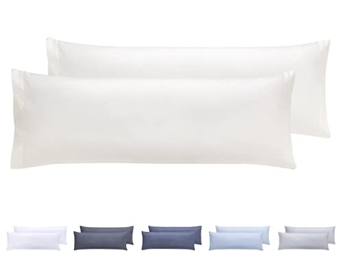 Todocama Kissenbezüge, extra weich, hypoallergen, 105 x 40 cm, Beige, 2 Stück von Todocama