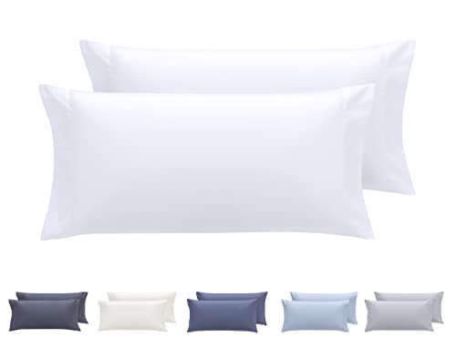 Todocama 2 Kissenbezüge, extra weich, hypoallergen, Set mit 2 Kissenbezügen, 70 x 40 cm, Weiß Todocama 2 Kissenbezüge, extra weich, hypoallergen, Set mit 2 Kissenbezügen, 70 x 40 cm, Weiß von Todocama