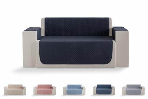 Todocama Sofabezug, Sitzschutz, gepolstert, mit Rautenmuster, atmungsaktiv, leicht zu reinigen, (Dunkelgrau, 2-Sitzer-Sofa) von Todocama