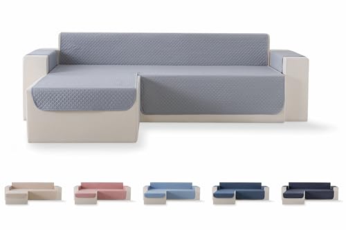 Todocama Sofabezug, Sitzschutz, gepolstert, mit Rautenmuster, atmungsaktiv, leicht zu reinigen, Hellgrau, Chaise Links 240 cm Todocama Sofabezug, Sitzschutz, gepolstert, mit Rautenmuster, atmungsaktiv, leicht zu reinigen, Hellgrau, Chaise Links 240 cm von Todocama