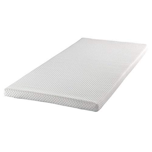 Todocama Topper Viskoelastische Matratzenauflage 160 x 190 cm weiß von Todocama