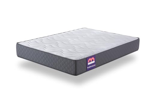 Todocama - Viskoelastische Matratze, 80 x 200 cm, Pure Flow Max, mehrlagig, Höhe 21 cm, mittlere/hohe Festigkeit, milbendicht, antibakteriell und hypoallergen von Todocama