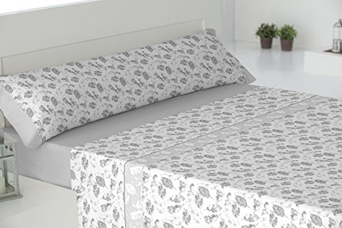 Todomueble Hamburg Bettwäsche, aus Polycotton, grau, 270 x 160 x 4 cm von Todomueble