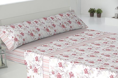 Todomueble Valparadies Bettwäsche-Set, Polycotton, Korallenrot, 180 von Todomueble