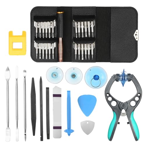 DIY 39-in-1 Handy-Bildschirmöffnungszange, Reparaturwerkzeug-Set, Schraubendreher, Demontage, Schraubendreher, Reparaturwerkzeug-Set für Handy, Laptop von Toeasliving