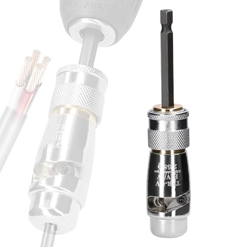 Elektrische Abisolierzange aus Aluminiumlegierung, praktisches rotierendes Abisolierwerkzeug, kompatibel mit einer Vielzahl von elektrischen Bohrmaschinen für Elektriker Elektrische Abisolierzange aus Aluminiumlegierung, praktisches rotierendes Abisolierwerkzeug, kompatibel mit einer Vielzahl von elektrischen Bohrmaschinen für Elektriker von Toeasliving