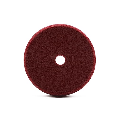 Toeasliving 1 x Polierpad, 15,2 cm, Auto-Polierschwamm für Autos, Yachten, moderate Kratzer, Oxidationsfehler, Entfernung, Rot, mittlere Politur von Toeasliving