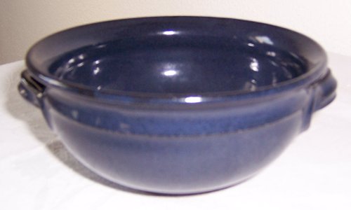 Töpferei Annett Fischer Suppenschale handgetöpfert Keramik Höhe 10 cm Durchmesser 9 cm (blau) von Töpferei Annett Fischer
