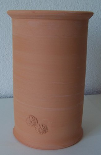 Töpferei Annett Fischer WKÜ1 Weinkühler terracotta handgetöpfert Höhe 21 cm Durchmesser 13 cm Volumen 1,4 l von Töpferei Annett Fischer