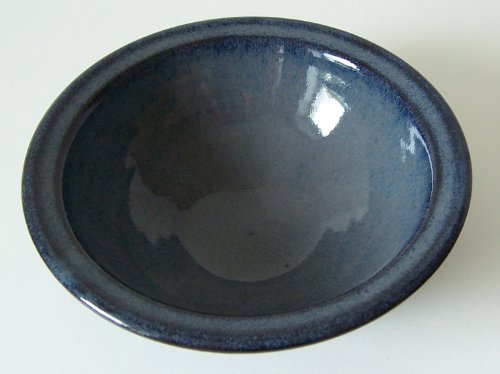 Töpferei Annett Fischer handgetöpfert Schüssel klein Durchmesser 14 cm (blau) von ISRKU