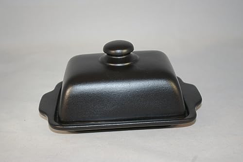 Butterdose schwarz matt für für alle gängigen Butter 250 g Steinzeug Butterdose schwarz matt für für alle gängigen Butter 250 g Steinzeug von Töpferei Seifert