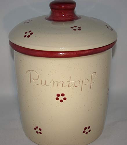 Töpferei Seifert Rumtopf 5 Liter/Dekor Rubin/Steinzeug Töpferei Seifert Rumtopf 5 Liter/Dekor Rubin/Steinzeug von Töpferei Seifert