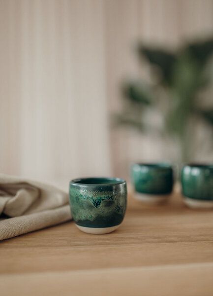 Töpferei am Wald 2 Espressobecher im Set - handgetöpfert - made in Germany von Töpferei am Wald