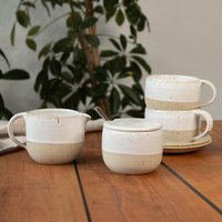 Kaffeeservice Weiß Modern | Geschenk Für Kaffeetrinker Kaffeetassen Set Handgemacht in Deutschland Kaffeegeschirr Kaffeeservice Weiß Modern | Geschenk Für Kaffeetrinker Kaffeetassen Set Handgemacht in Deutschland Kaffeegeschirr von ToepfereiAmWald