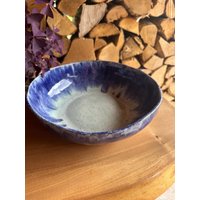 Große Keramikschale, Obstschale, Salatschüssel - Blau von ToepfereiGutAnn