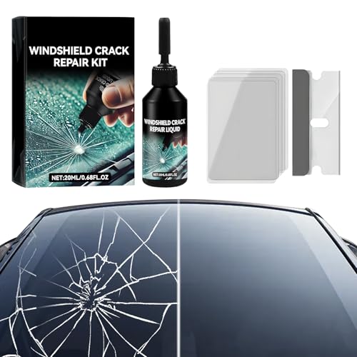Glasreparaturflüssigkeit,2025 Neu Auto Windschutzscheibe Riss Reparatur Flüssigkeit,Steinschlag Reparaturset Windschutzscheibe Windschutzscheibe Reparaturset (1 Set) von Toerjii