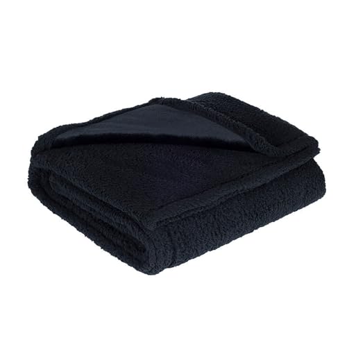 Liebesdecke Wasserdicht, Liebesdecke - Die wasserdichte Kuscheldecke, Wasserdicht Decke für Bett Couch Sofa, Haustier Wasserabweisend Tagesdecke Decke Warme Weiche Decke (XL: 145 * 216CM, Schwarz) von Toerjii