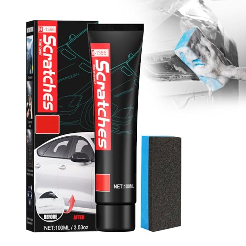 Premium Car Scratch Remover Kit, Auto-Kratzer-Reparaturpaste Kratzer-Reparatur Wachs für Auto Autolack Reparatur Polieren Paste Auto Kratzerentfernungs Auto-Kratzer-Entferner (100 ML, 1 Pcs) von Toerjii