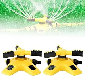 Rasensprenger,Gardena Rasensprenger,Rasensprenger für Gleichmäßige Bewässerung,Rasensprenger Große flächen,360° Drehbare Präzisions Düsenköpfe (2 Pcs) von Toerjii