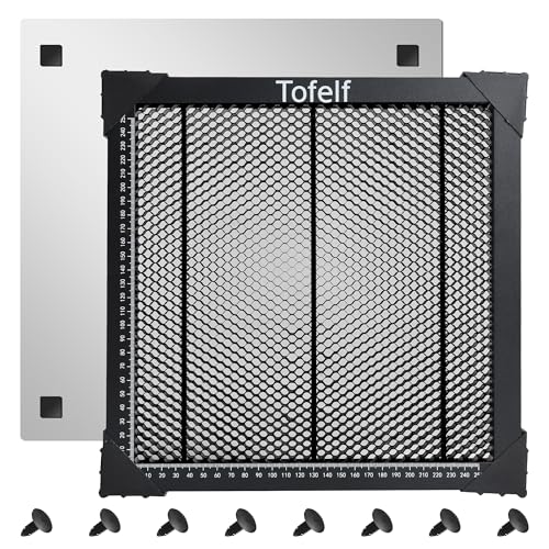 Tofelf 300 x 300 mm Wabenwabentisch für Lasergravurmaschine, Laserwabentisch 11,81 x 11,81 x 0,86 Zoll, Tischschutz mit Aluminiumplatte, kompatibel mit verschiedenen Graviermaschinen Tofelf 300 x 300 mm Wabenwabentisch für Lasergravurmaschine, Laserwabentisch 11,81 x 11,81 x 0,86 Zoll, Tischschutz mit Aluminiumplatte, kompatibel mit verschiedenen Graviermaschinen von Tofelf