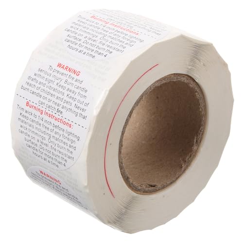 Tofficu 1 Rolle Roll Warnhinweise für Runde Warnlabels für Kerzenherstellung Wachs Melting Aufkleber Einfach zu Verwenden Tofficu 1 Rolle Roll Warnhinweise für Runde Warnlabels für Kerzenherstellung Wachs Melting Aufkleber Einfach zu Verwenden von Tofficu