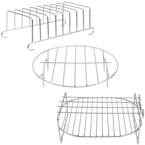 Tofficu 1 Satz Air Fryer Zubehör Hitzebeständiger Grillrost Bbq Rack Dampfhalter für Toast Küchengerät für Vielseitige Zubereitung Tofficu 1 Satz Air Fryer Zubehör Hitzebeständiger Grillrost Bbq Rack Dampfhalter für Toast Küchengerät für Vielseitige Zubereitung von Tofficu