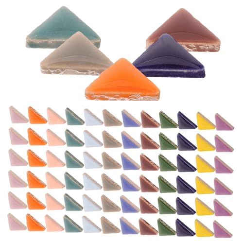 Tofficu 1 Satz Buntes Mosaikfliesen Dreieckige Keramikplatten für DIY Bastelprojekte für Fotorahmen Untersetzer und Mehr für Kreative Erwachsene Tofficu 1 Satz Buntes Mosaikfliesen Dreieckige Keramikplatten für DIY Bastelprojekte für Fotorahmen Untersetzer und Mehr für Kreative Erwachsene von Tofficu