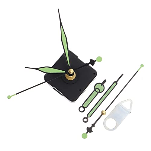 Tofficu Selbstgemacht Wanduhr Bewegung Stumm Uhrwerk Satz mit Leuchtenden Zeigern Batteriebetrieben für Uhr Reparatur und Präzise Quartz Technologie von Tofficu