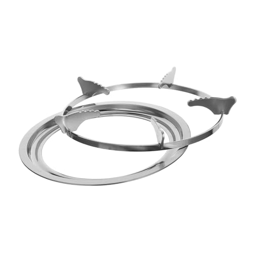 Tofficu 1 Satz Gusseisen Wok Unterstützung Ring Gasherd Halterung mit Wasserablauf für Sicheres Kochen Restaurant und Zuhause Stabilität und für Ihre Kochutensilien von Tofficu