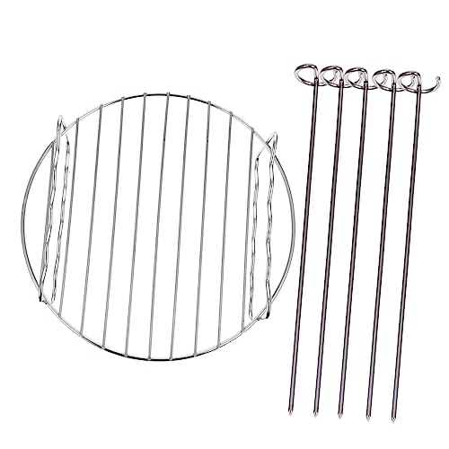 Tofficu 1 Satz Luftfritteusen Grill Rack mit Grillspießen Spieß Rack für Gemüse und für Einfaches Kochen und Schonendes Backen Tofficu 1 Satz Luftfritteusen Grill Rack mit Grillspießen Spieß Rack für Gemüse und für Einfaches Kochen und Schonendes Backen von Tofficu