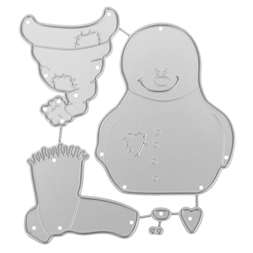 Tofficu 1satz Metall-schneemann Stanzform Aus Kohlenstoffstahl Für DIY Papierkarten Scrapbooking Und Bastelarbeiten Hochwertige Schneidewerkzeuge Für Kreative Weihnachtsdekorationen von Tofficu